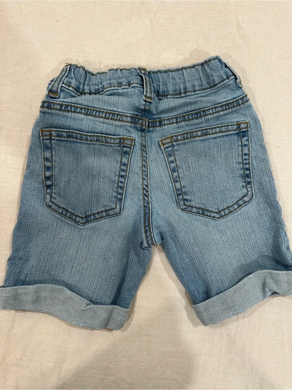 Gymboree Light Blue Denim Rolled Hem Skort